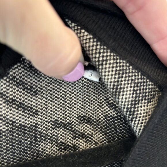 SANDRO Jisou Checked Oversized Plaid Cardigan Tan Gold Black - Picture 5 of 6